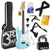 3Rd Avenue Full Size 4/4 Electric Guitar Pack With Amp - Pastel Blue