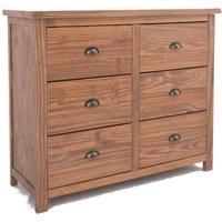 Padua 6 Drawer Chest of Drawers Brass Cup Handle
