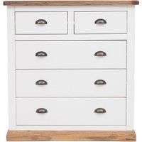 Tropea 5 Drawer Chest of Drawers Brass Cup Handle
