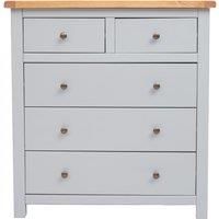 Argenta 5 Drawer Chest of Drawers Brass Knob