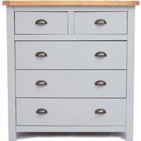 Argenta 5 Drawer Chest of Drawers Brass Cup Handle