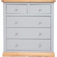 Bomporto 5 Drawer Chest of Drawers Chrome Knob