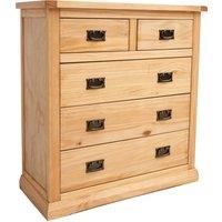 Lucca 5 Drawer Chest of Drawers Bras Drop Handle