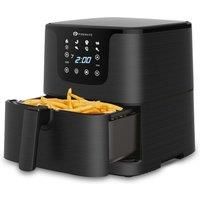 Puremate 5.5L Digital Air Fryer With Timer And Low Fat Oil Free - Black