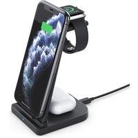 Silver label Triple 15W Charging Stand And Pad For iPhone 11/12/13/14/15/16
