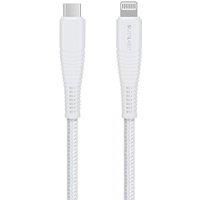 SILVERLABEL Braided USB Type-C to Lightning Cable - 2 m, White, White