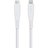 SILVERLABEL Braided USB Type-C to Lightning Cable - 3 m, White, White