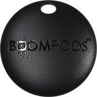 Boompods Boomtag Bluetooth Tracker Tag - Smart Tracking Device for Children, Pet and Dog, Keyring Wallet Tracker for Keys, Luggage Suitcases, Key Finder Compatible with Apple Find My App - Black