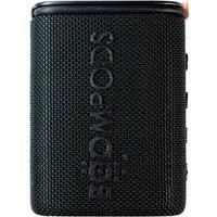 Boompods Beachboom Sustainable Rugged Portable Bluetooth Speaker - Made with Ocean Bound Plastic, Small Wireless Speakers, IPX7 Waterproof Speaker for Beach/Outdoor/Travel/Shower/Bike, Black