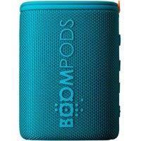 Boompods Beachboom Sustainable Rugged Portable Bluetooth Speaker - Made with Ocean Bound Plastic, Small Wireless Speakers, IPX7 Waterproof Speaker for Beach/Outdoor/Travel/Shower/Bike, Blue