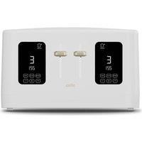 Cello Digital 4 Slice Toaster with Toast Timer, 1600W, Digital Control Panel, Wide Slot, 7 Browning Levels, Auto Stop, White Design, High Lift, Countdown Timer, Detachable crumb tray, 2024 model