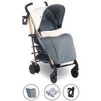 My Babiie MB51 Billie Faiers Quilted Champagne Lightweight Stroller, Sturdy & Protective, Lightweight Frame, Comfort, Suitable from Birth to MAX 22kg, w/Cup Holder, Rain Cover and Footmuff