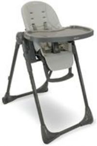 My Babiie MBHC9 Highchair from Birth – Newborn to 3 Years (15kg), Adjustable, 5 Recline Positions, 7 Height Settings, Removable Tray, Padded Seat, Foldable, Chair for Baby & Toddler – Grey