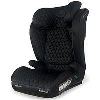 My Babiie Lite Highback Booster Car Seat - 100-150cm (Approx. 4-12 Years, Group 2/3), i-Size R129, Adjustable Child High Back Seat, Padded, 10 Position Headrest - Black Quilted