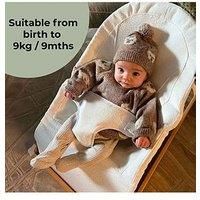 My Babiie Baby Bouncer – Newborn Ergonomic Bouncer Chair, from Birth to 9 Months (9kg) - Cream