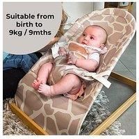 My Babiie Baby Bouncer – Newborn Ergonomic Bouncer Chair, from Birth to 9 Months (9kg) - Giraffe