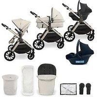 My Babiie Mb220 3-In-1 Travel System With R129 Car Seat - Ivory