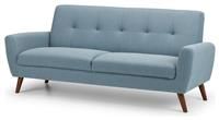 Julian Bowen Monza Sofas, Blue