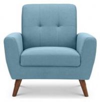 Julian Bowen Monza Sofas, Blue