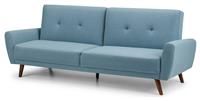 Light Blue Fabric Sofa Bed - Monza