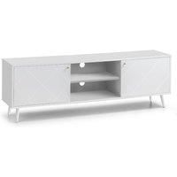 Moritz TV Cabinet in White Lacquer Two Man Delivery
