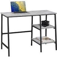 STATEN DESK Metal with concrete effect top