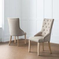 Julian Bowen Set Of 2 Loire Button Back Chairs