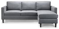 Julian Bowen Marant Corner Sofa, Grey