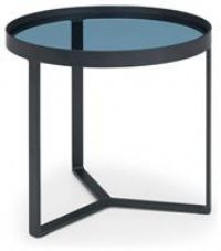 Julian Bowen Loft Lamp Table - Smoked Glass