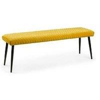 Julian Bowen Luxe Low Bench , Mustard