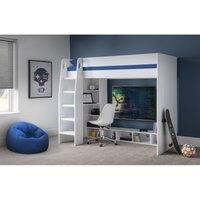 Julian Bowen Blaze Gaming Bed With Desk  White