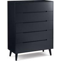 Julian Bowen Alicia 5 Drawer Chest Anthracite