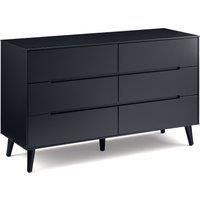 Julian Bowen Alicia 6 Drawer Wide Chest Anthracite