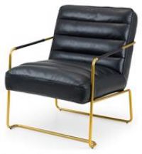 Julian Bowen Giorgio Chair, Black & Gold, One Size