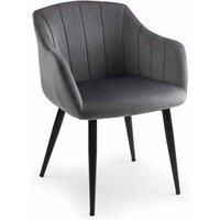 Julian Bowen Hobart Scalloped Dining Chair Grey