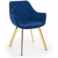 Julian Bowen Set Of 2 Lorenzo Dining Chairs Blue