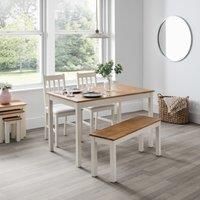 Julian Bowen Coxmoor Rectangular Dining Table White & Oak