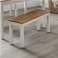 OAK/IVORY COXMOOR DINING TABLE BENCH DINING CHAIR PADDED SEAT RESTAURANT