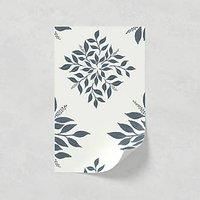 Lick White & Blue Botanical 02 Textured Wallpaper Sample
