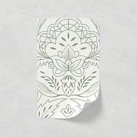 Lick Green & White Damask 01 Textured Wallpaper Sample