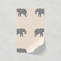 Lick Pink & Grey Animal 02 Textured Wallpaper Sample