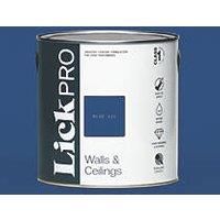 LickPro Matt Blue 111 Emulsion Paint 2.5Ltr (776JY)