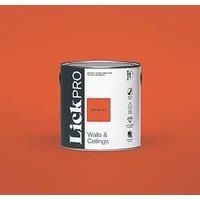 LickPro Matt Orange 01 Emulsion Paint 2.5Ltr (757JY)