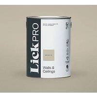 LickPro Matt Greige 01 Emulsion Paint 5Ltr (560JY)