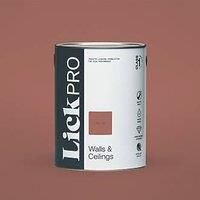 LickPro Matt Red 01 Emulsion Paint 5Ltr (320JX)