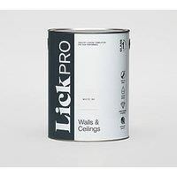 LickPro Matt White 04 Emulsion Paint 5Ltr (348JY)