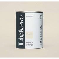 LickPro Matt White 05 Emulsion Paint 5Ltr (255JY)