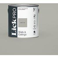 LickPro Eggshell Grey 04 Emulsion Paint 2.5Ltr (647JY)