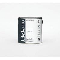 LickPro Eggshell White 01 Emulsion Paint 2.5Ltr (561JY)
