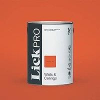 LickPro Eggshell Orange 01 Emulsion Paint 5Ltr (708JY)
